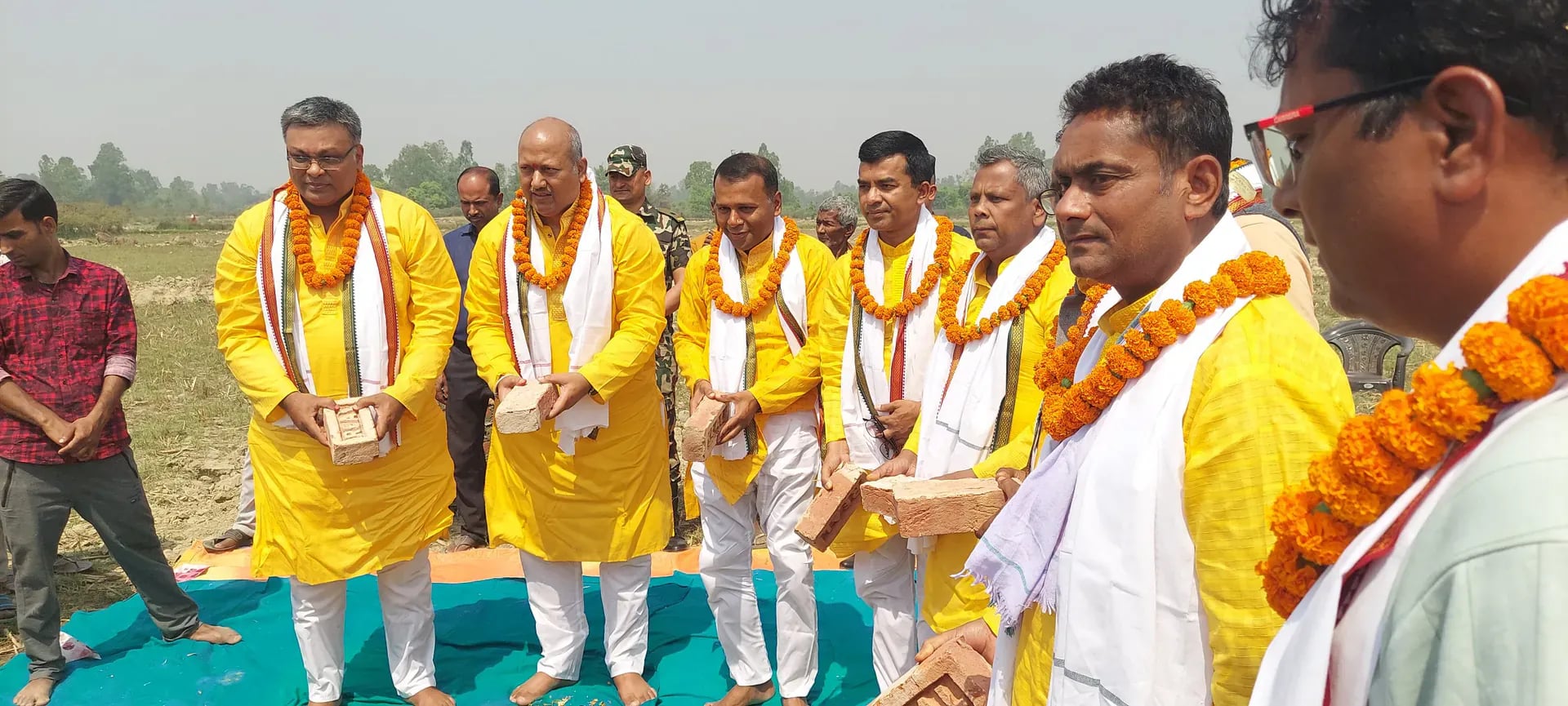 मनिमंड़पमा भवनको शिलान्यास